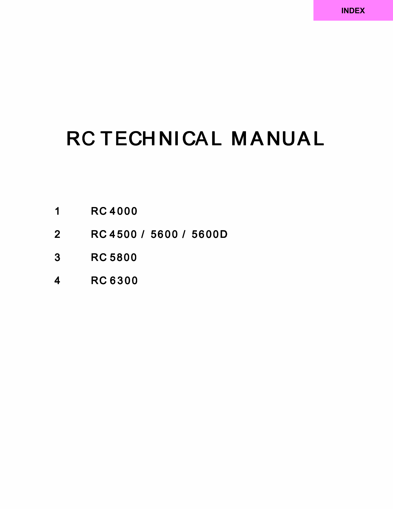 RISO RC 4000 4500 5600 5800 6300 TECHNICAL Service Manual-1